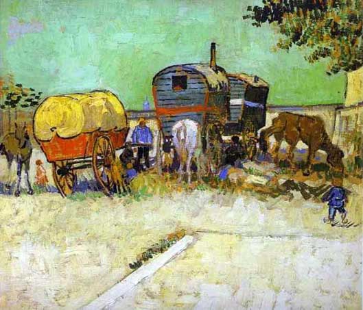 http://commons.wikimedia.org/wiki/File:Vincent_van_Gogh-_The_Caravans_-_Gypsy_Camp_near_Arles.JPG
