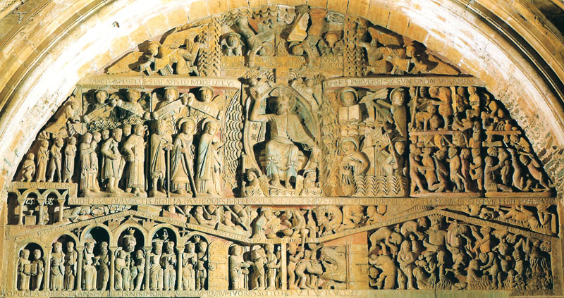 Typan de l'abbatiale Sainte-Foy de Conques